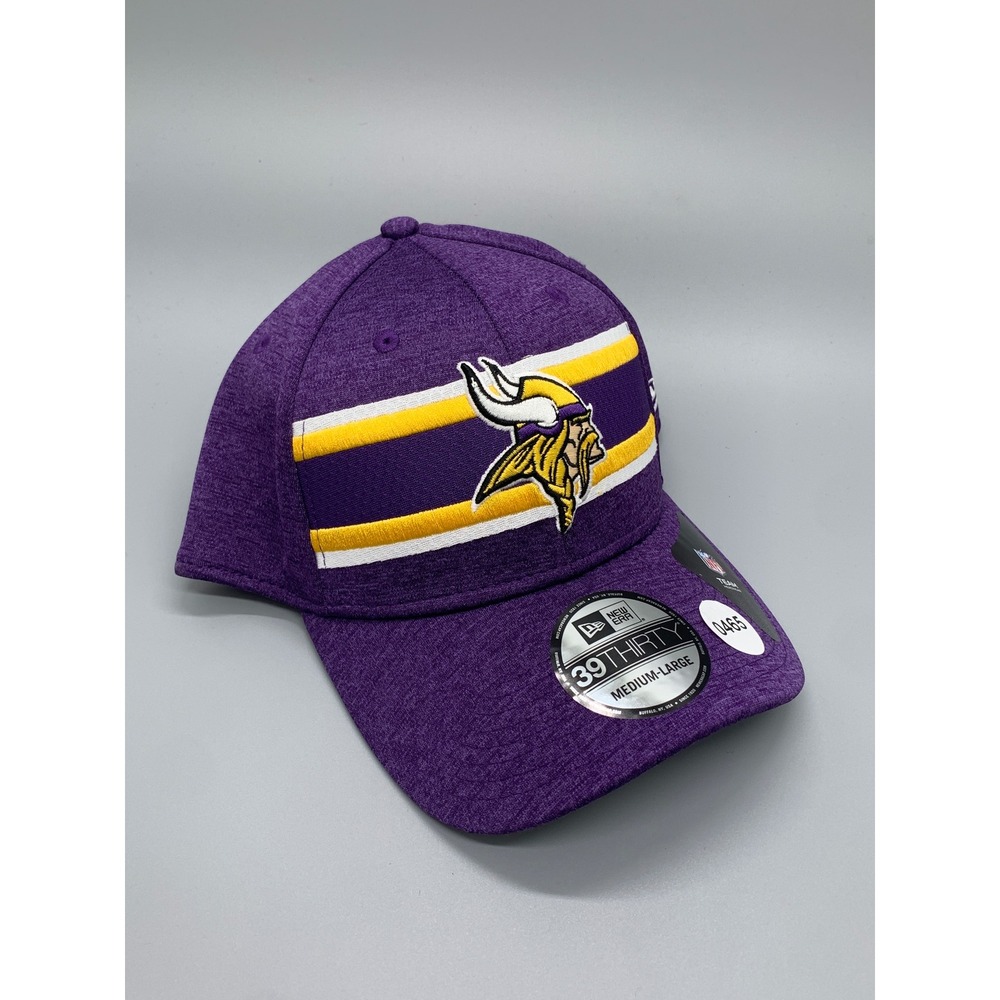 New Era 39THIRTY Minnesota Vikings Purple Stretch Fit Hat Mens Medium-Large 0465